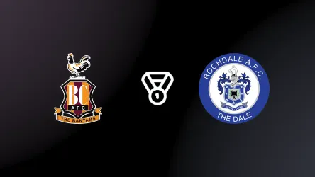Bradford City vs Rochdale poster