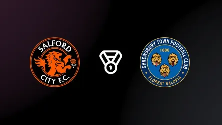 Salford City vs Shrewsbury Town poster