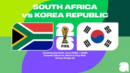 South Africa vs South Korea poster